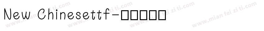 New Chinesettf字体转换